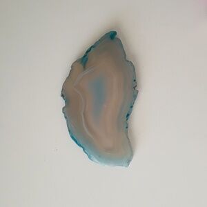 Dyed Agate Slab And Incense Cone